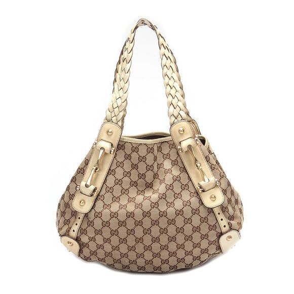 Pre Loved Gucci GG Canvas Pelham Shoulder Bag Womens Women Bags>Shoulder Bag